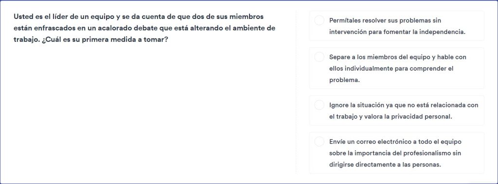 Ejemplo de Prueba de Juicio Situacional (PJS) 