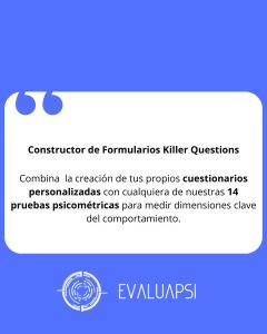 Evalúa cinco dimensiones del comportamiento