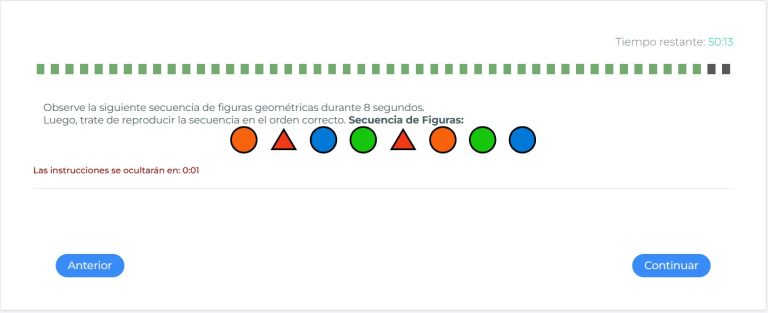 Bateria de Evaluacion de Secuencias Cognitivas