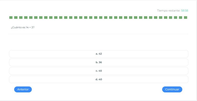 Test de Calculo Mental