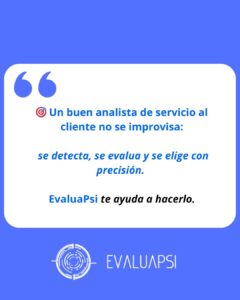 Analista de Servicio al Cliente