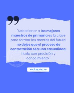 Cuestionario para Maestros de Primaria