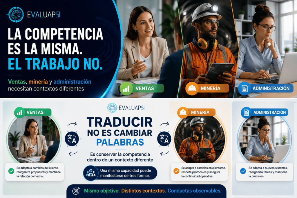 Es conservar la competencia dentro de un contexto diferente