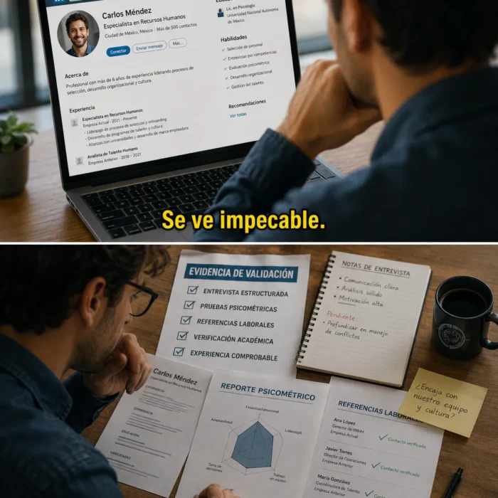 Validar perfiles de LinkedIn antes de contratar