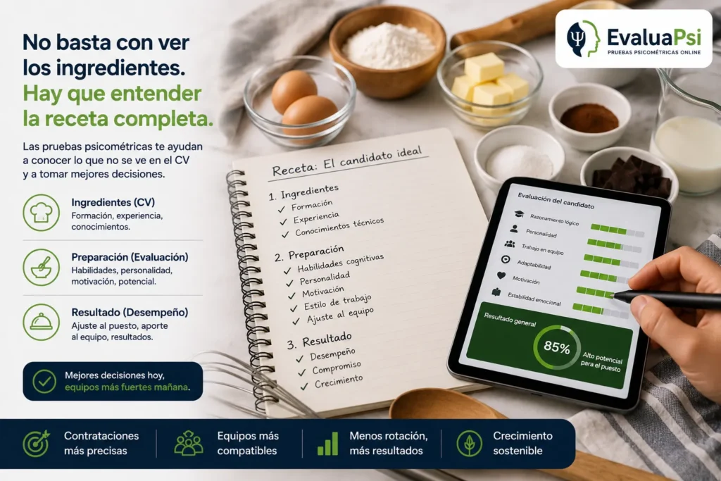 Pruebas psicométricas online México para entender la receta completa del candidato más allá del currículum