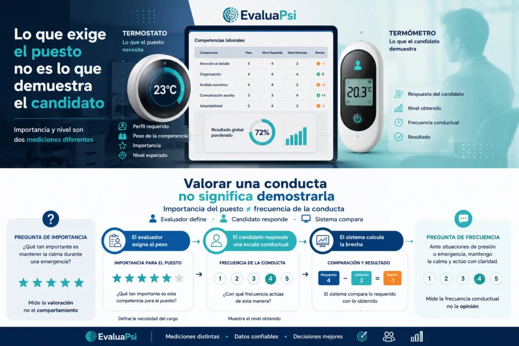 Importancia y nivel son dos mediciones diferentes